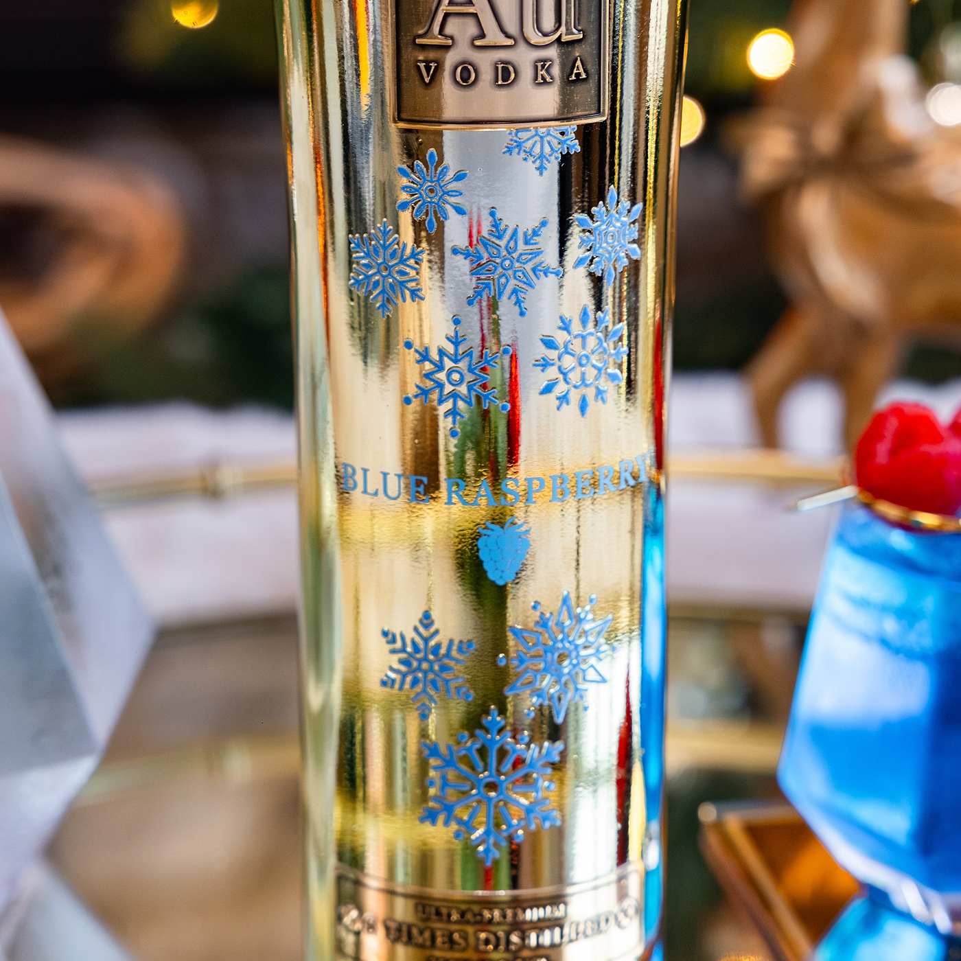 Au Vodka Christmas Edition Blue Raspberry 70cl