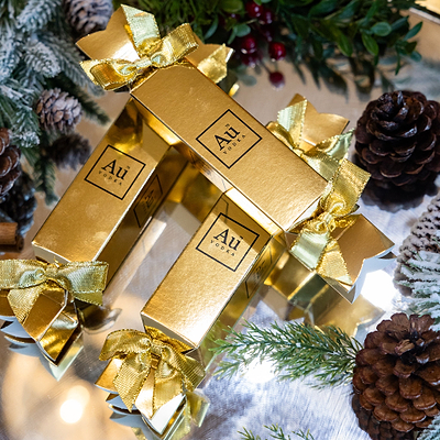 Au Gold Christmas Crackers Set - Au Vodka