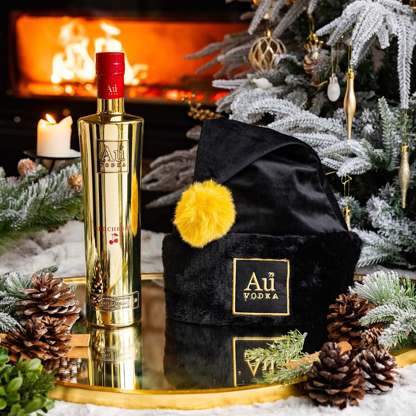 Au Christmas Hat Bundle - Au Vodka