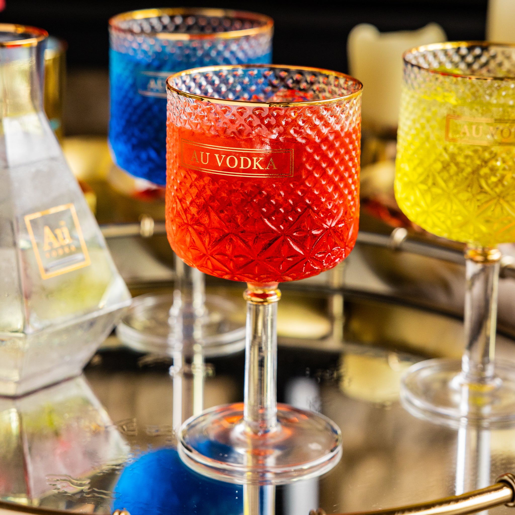 Au Vodka Red Cherry 70cl & Any Glass