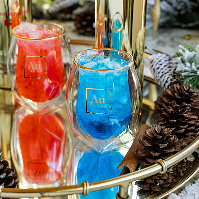 Au Double Wall Bottle Glass - Au Vodka