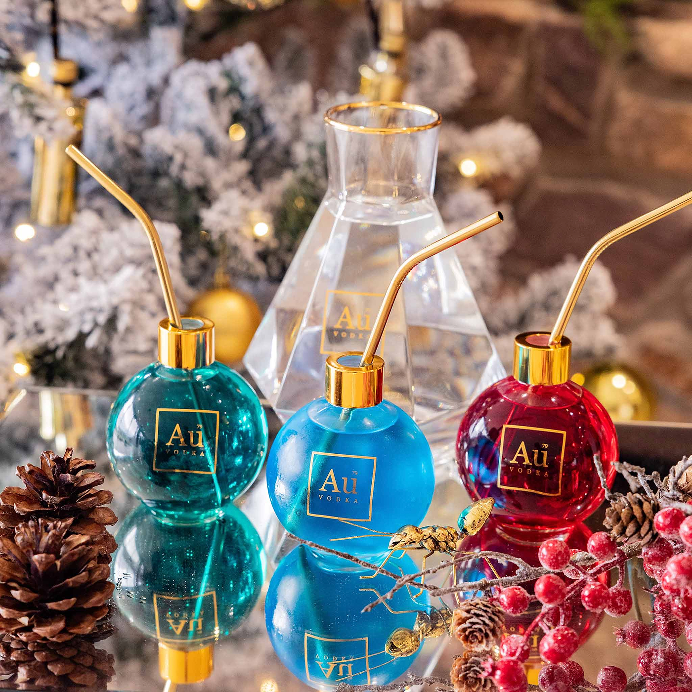 Au Drinking Bauble Pack - Au Vodka