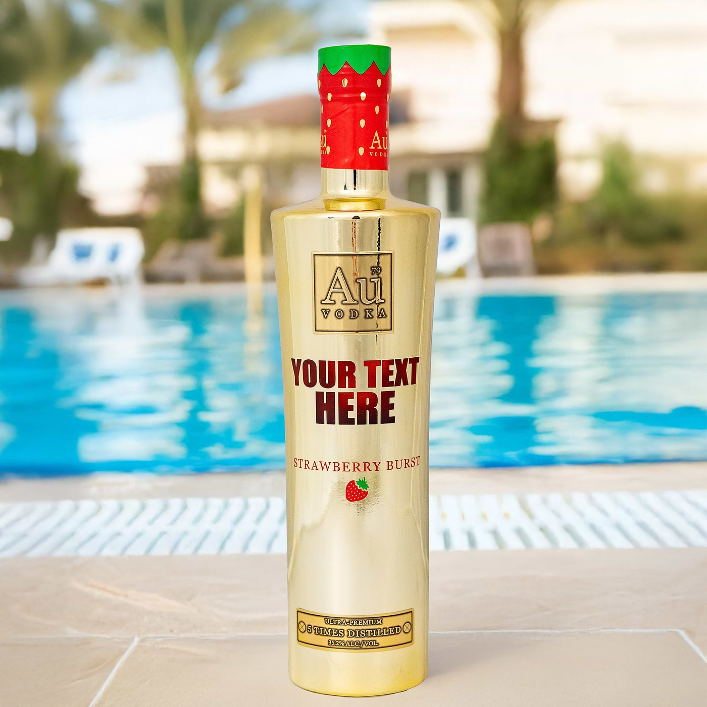 Engraved Au Vodka Strawberry Burst 70cl