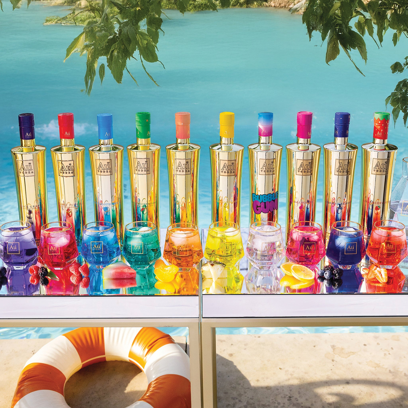 Au Vodka Full Flavour Collection - 10 Bottles