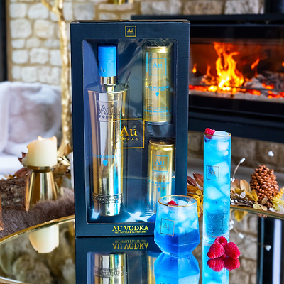 Au Vodka Signature Giftset Blue Raspberry