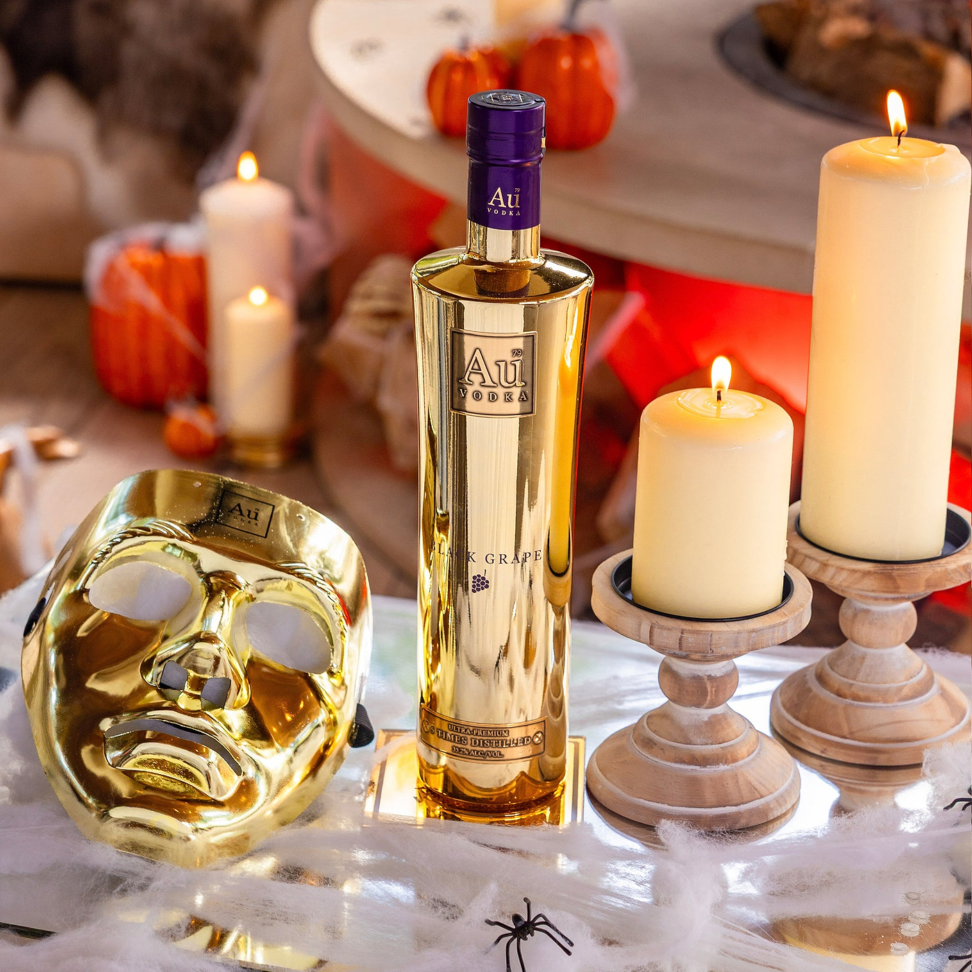 Au Vodka 70cl & Gold Mask