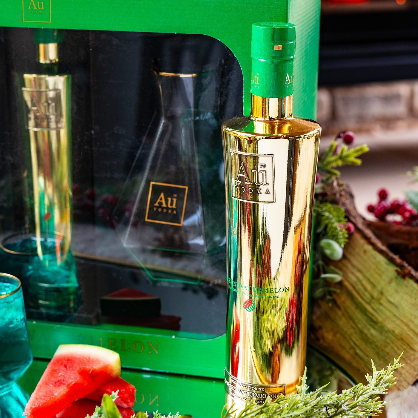 Au Green Watermelon Giftset - Au Vodka