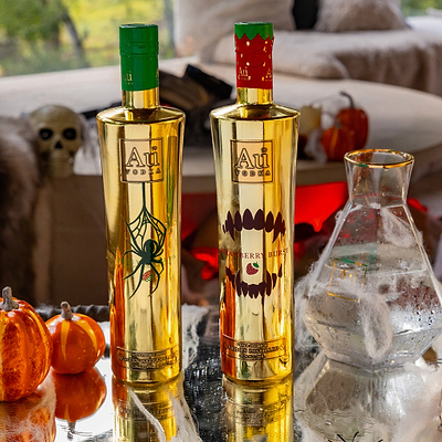 Au Vodka Limited Edition Halloween 2 Bottle Bundle