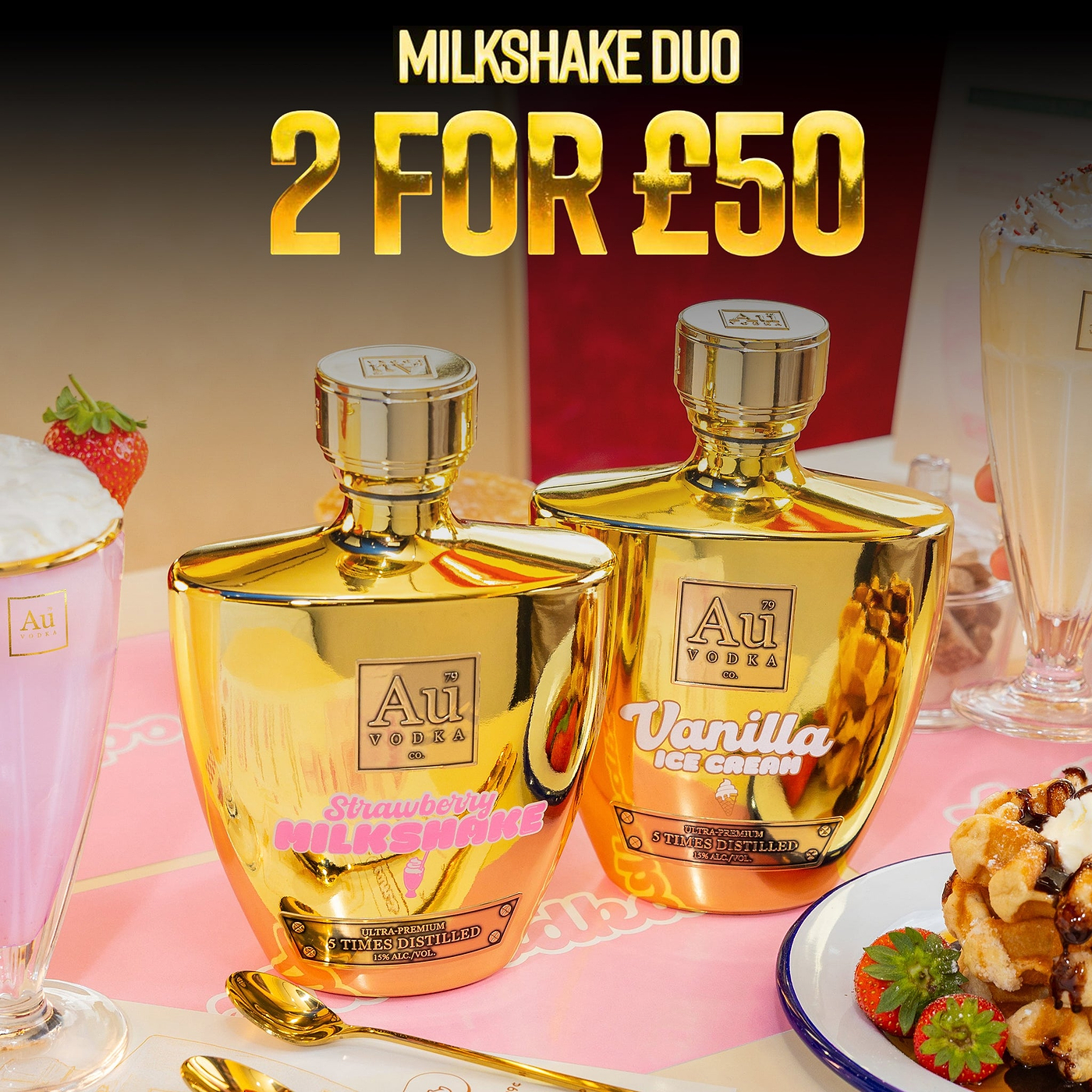 Au Vodka Milkshake Duo