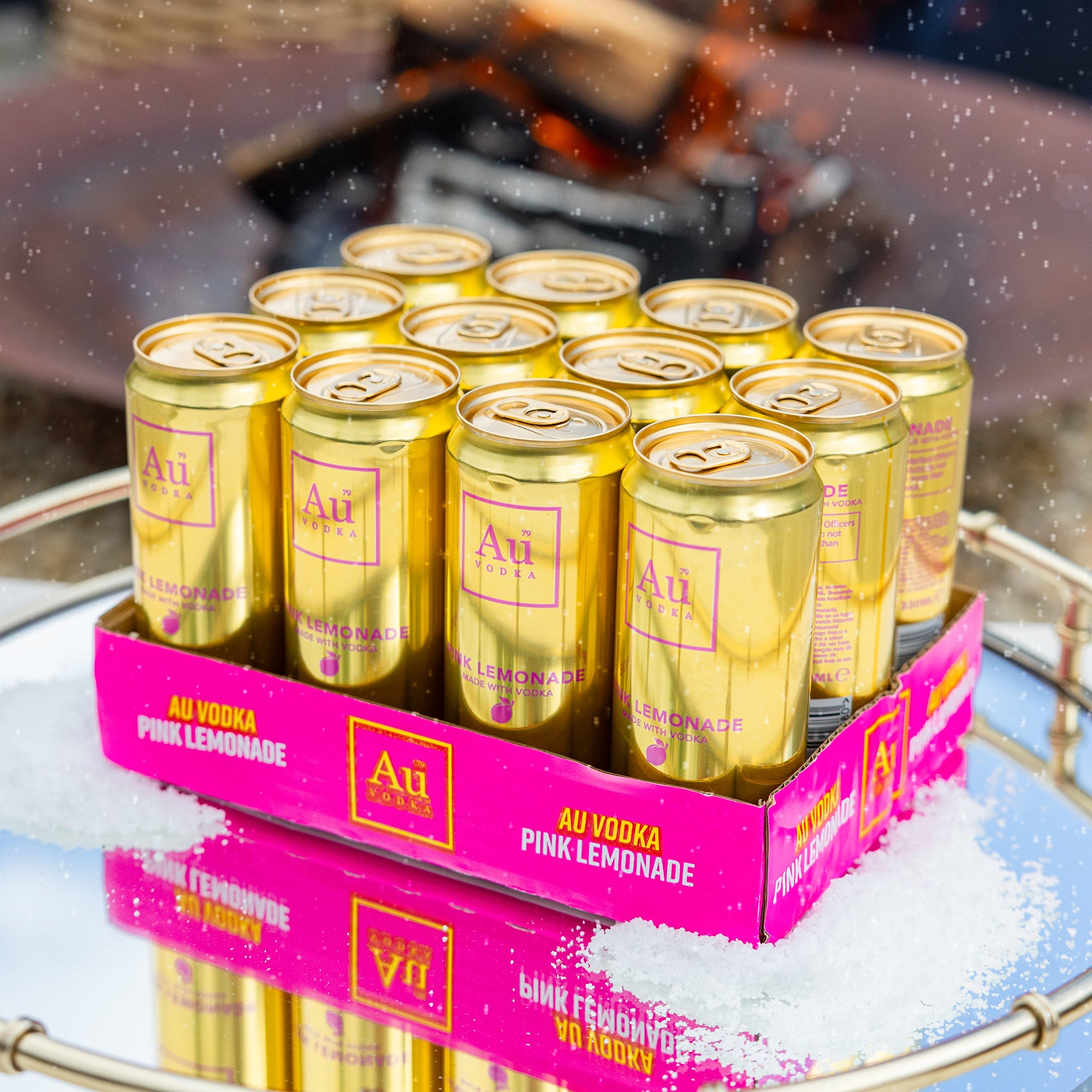 Au Vodka Pink Lemonade Pre-Mixed 10% Import Cans - Case Of 12