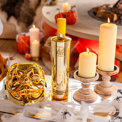 Au Vodka 70cl & LED Gold Mask