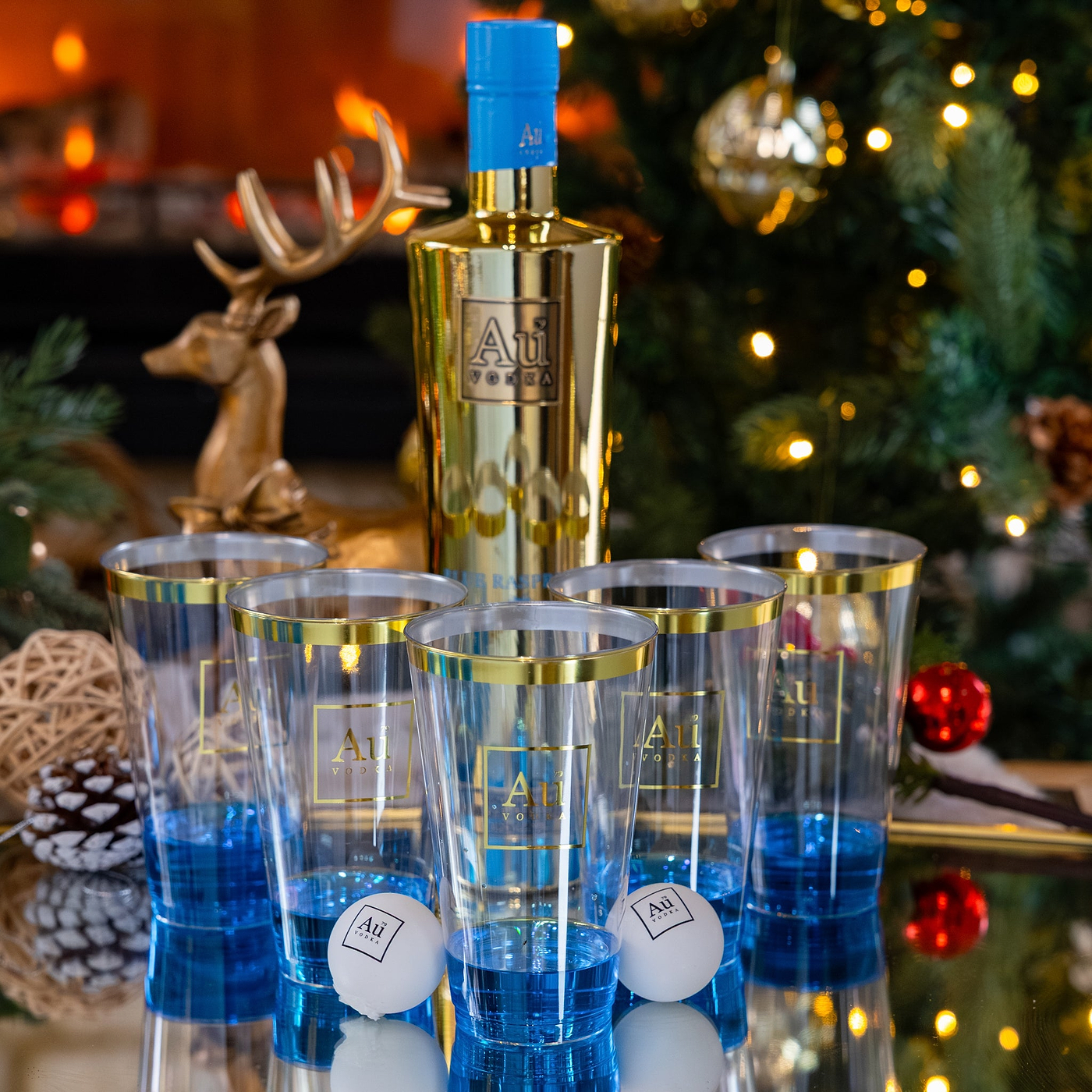 Au Vodka Pong Game Set