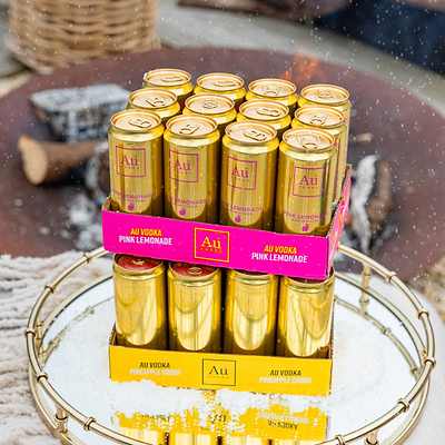 Au Vodka 10% Import Cans - 24 Pack