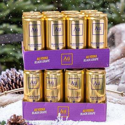 Au Black Grape Cans - Au Vodka