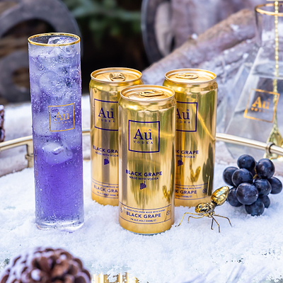Au Vodka Black Grape Pre-Mixed Cans - 12 Pack
