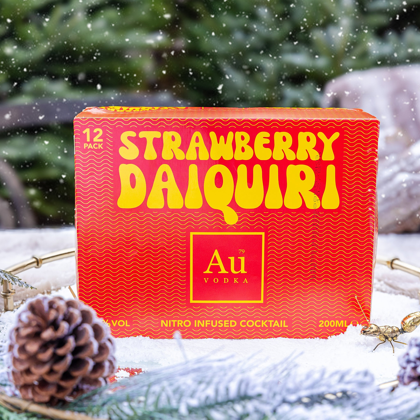 Au Strawberry Daiquiri Cans - Au Vodka