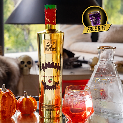 Au Vodka Any Halloween 70cl & FREE Skull Shot Glass