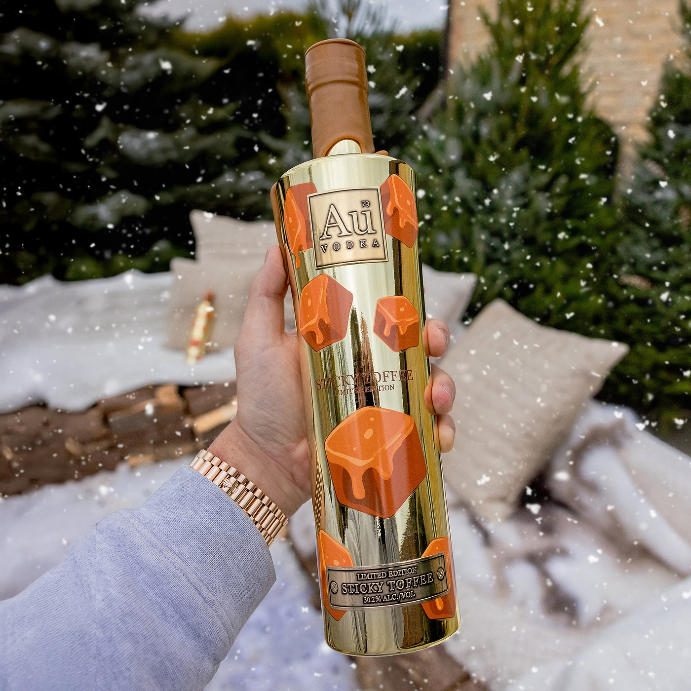 Au Vodka Limited Edition Wax Dipped Sticky Toffee 70cl