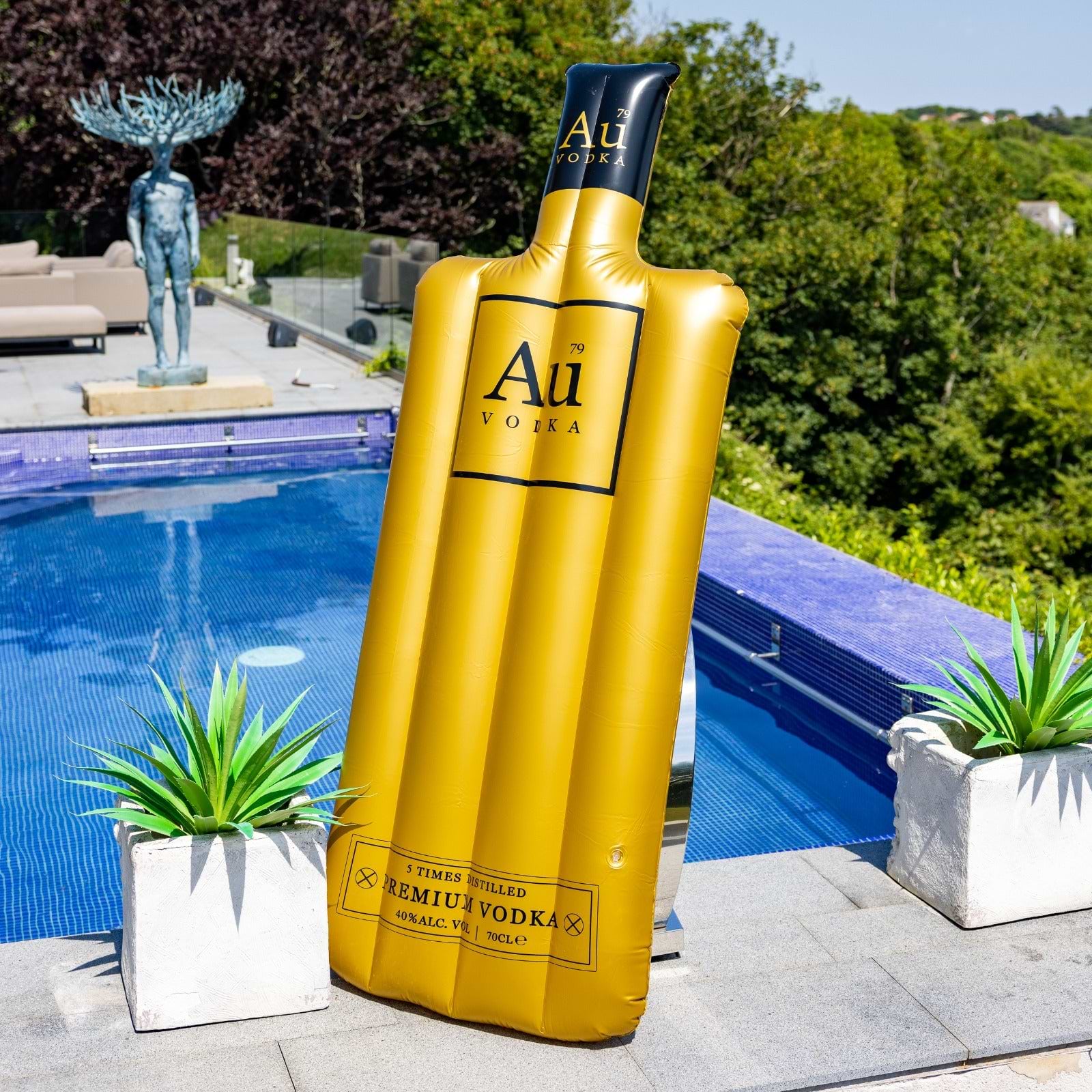 Lylo Inflatable Au Gold Inflatable Lilo – Au Vodka