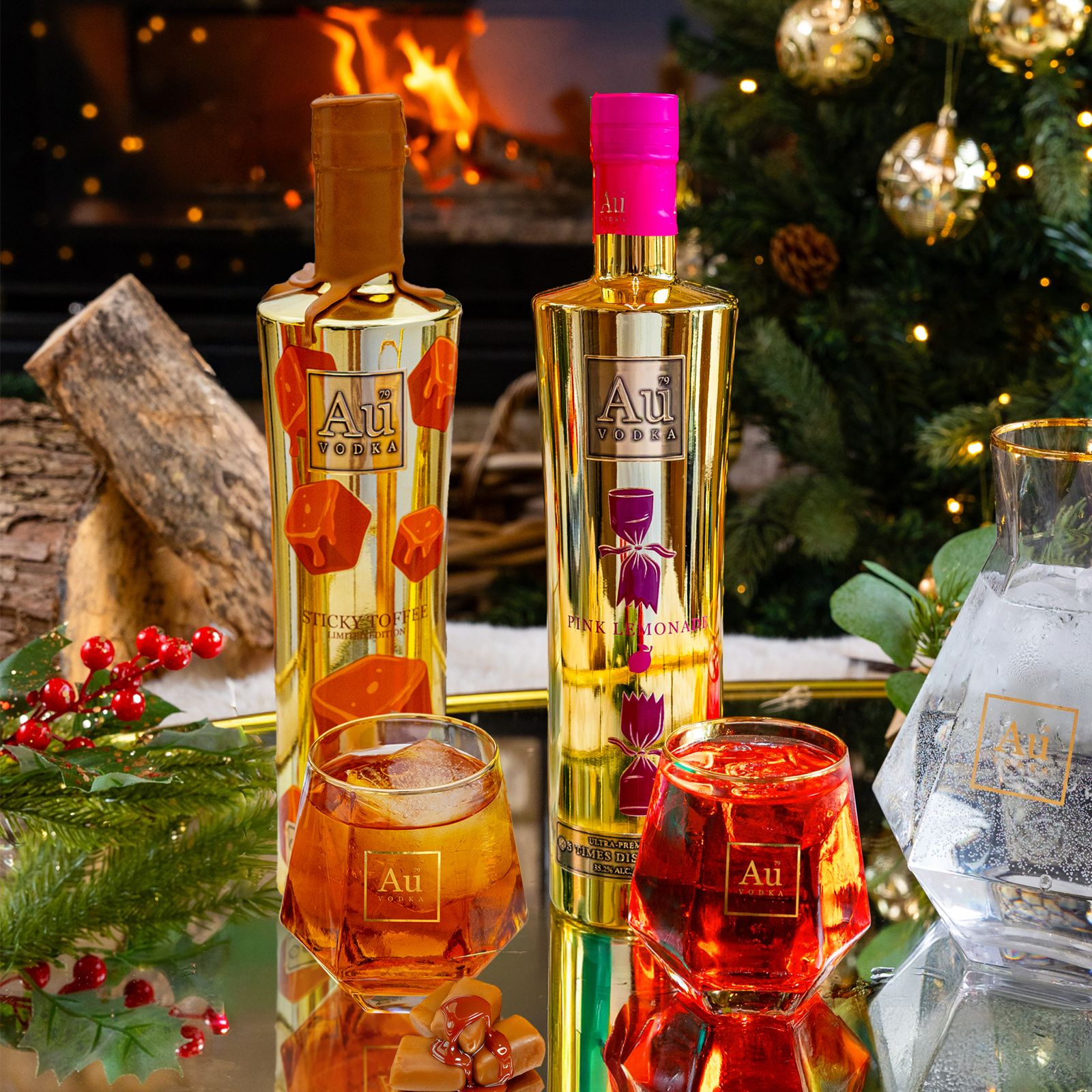 Au Vodka Festive Toffee Duo - 2 Bottles