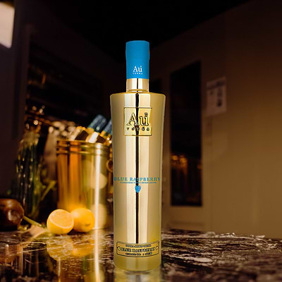 Personalised Au Vodka Blue Raspberry 70cl - Au Vodka