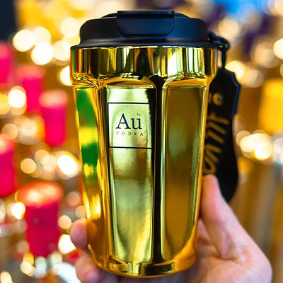 Au Gold Thermal Coffee Cup - Au Vodka