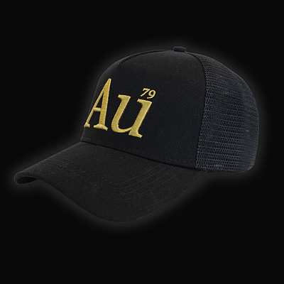 Au Signature Cap - Black/Gold