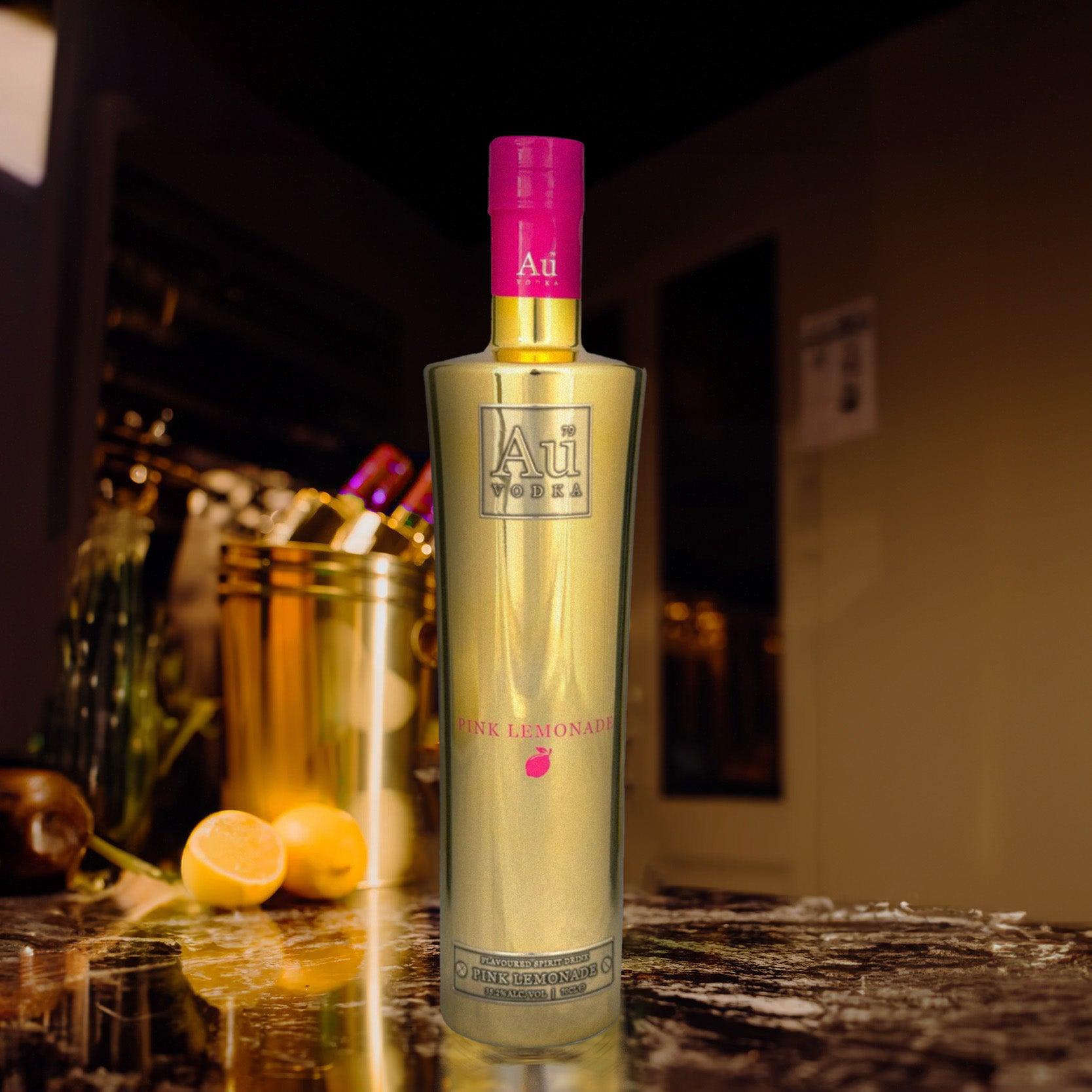 Personalised Au Vodka Pink Lemonade 70cl - Au Vodka