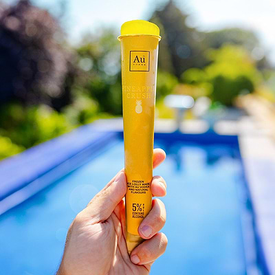 Au Vodka Pineapple Crush Ice Lollies - Au Vodka