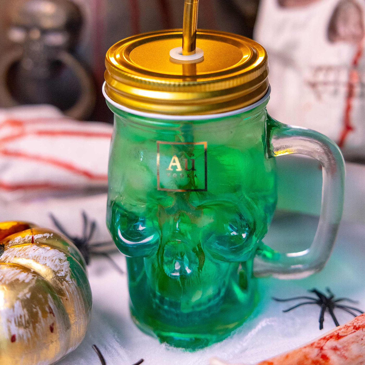 Au Vodka Skull Jar - Au Vodka