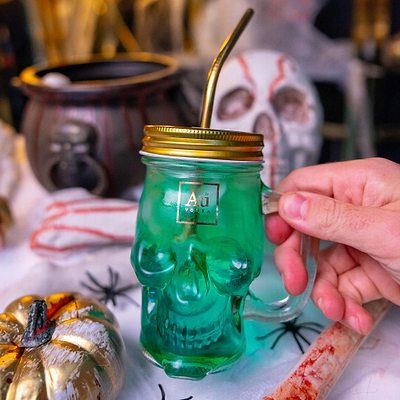 Au Vodka Skull Jar - Au Vodka