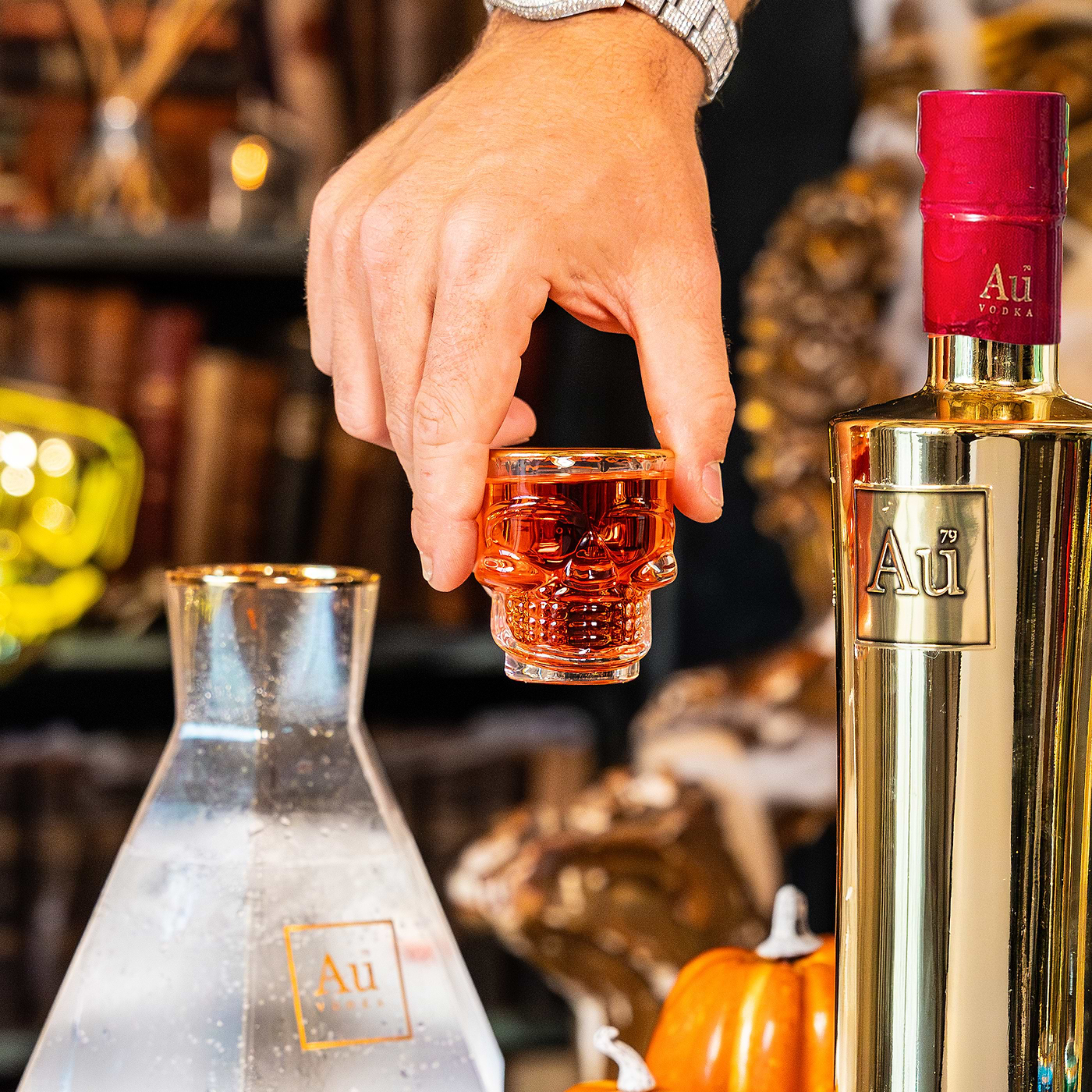 Au Vodka Red Cherry 70cl & Any Glass
