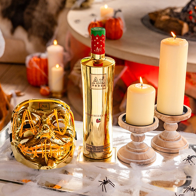 Au Vodka 70cl & LED Gold Mask