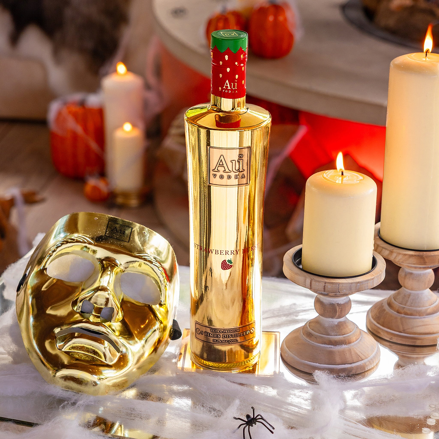 Au Vodka 70cl & Gold Mask