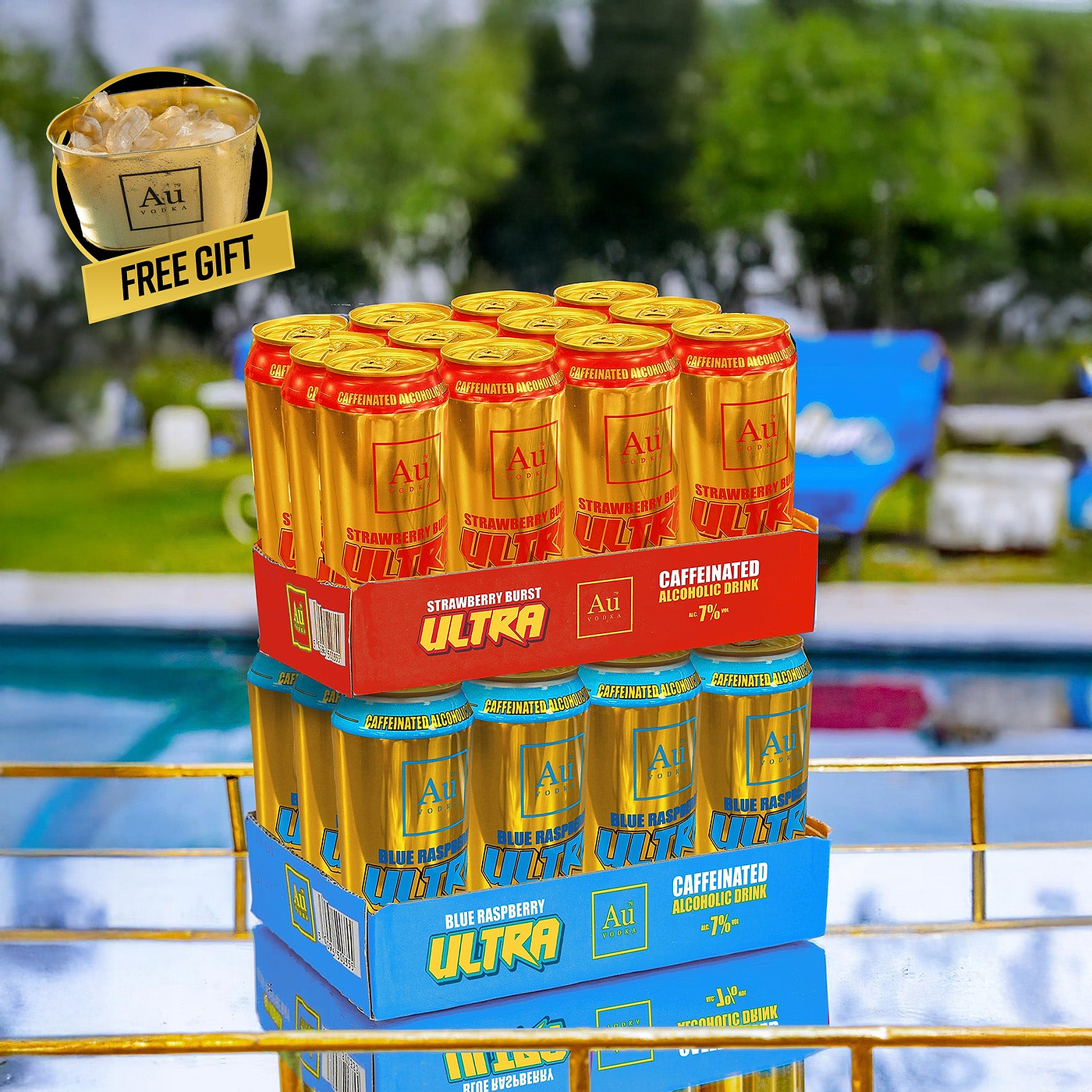 Au Vodka Ultra Cans - Mixed 24 Pack