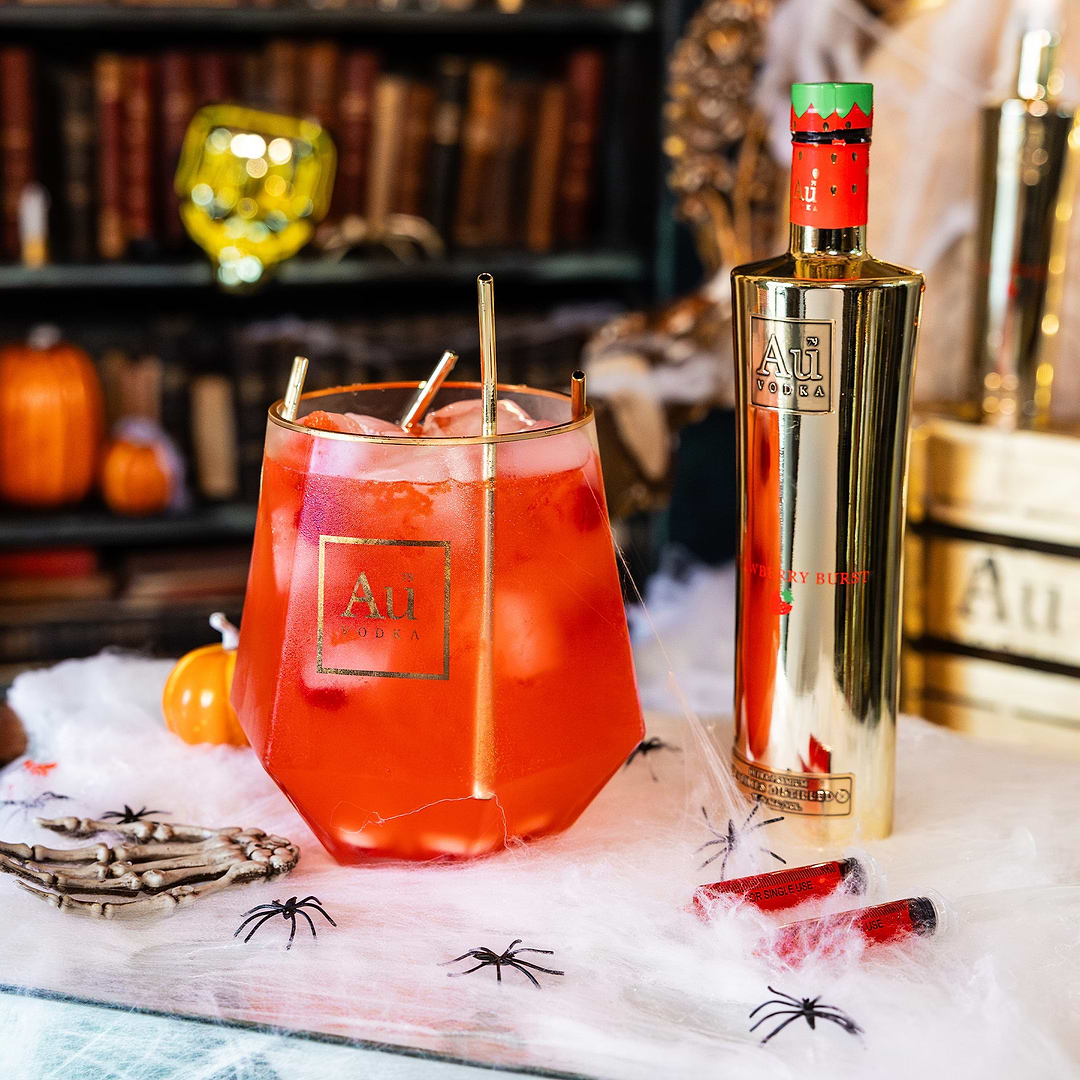 Au Vodka 750ml & Diamond Cut Fishbowl