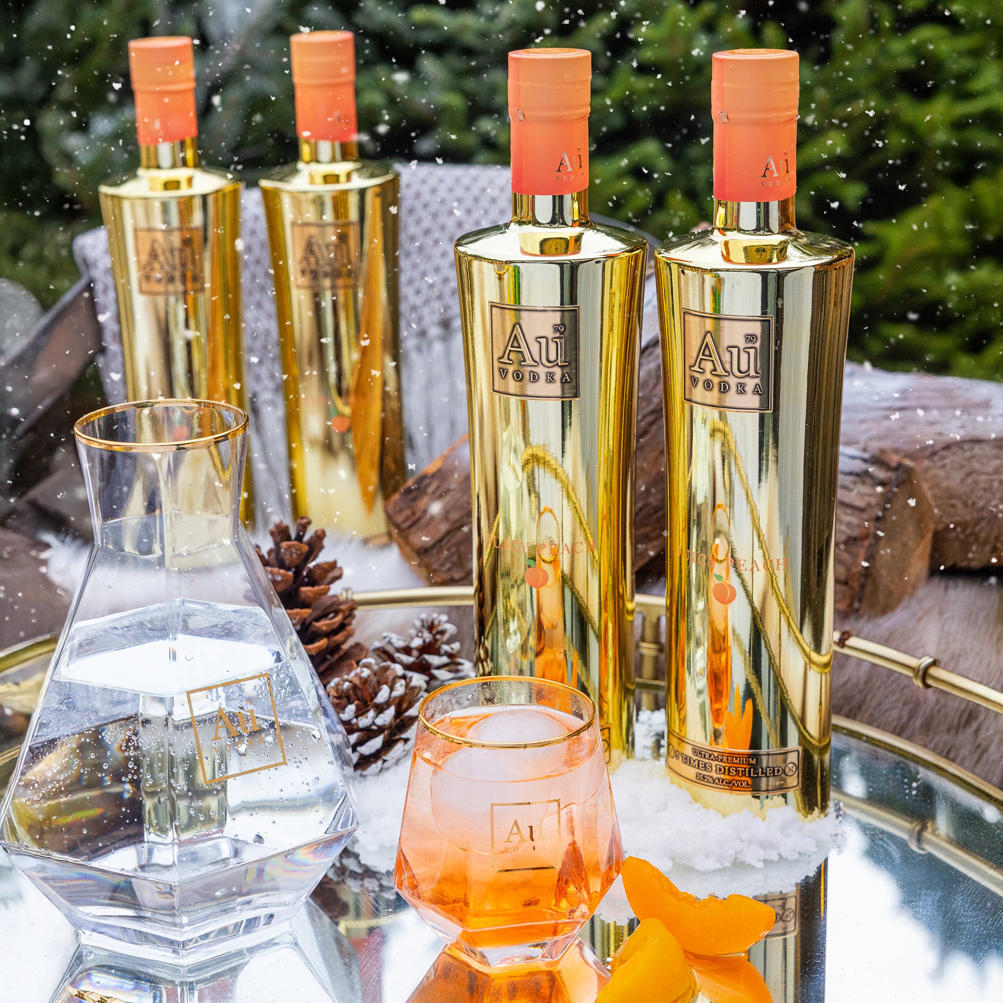 Au Vodka Juicy Peach 750ml