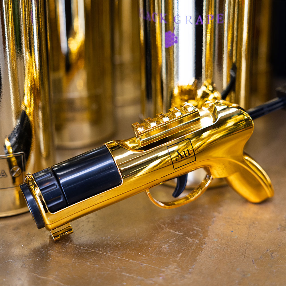 Gold Toy Shot Shooter, Au Vodka Branding.