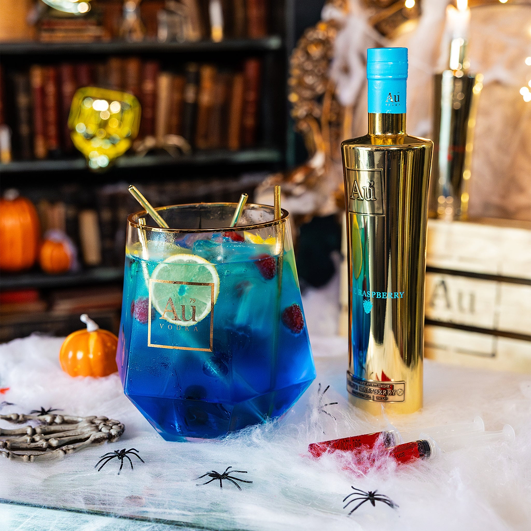 Au Vodka 750ml & Diamond Cut Fishbowl