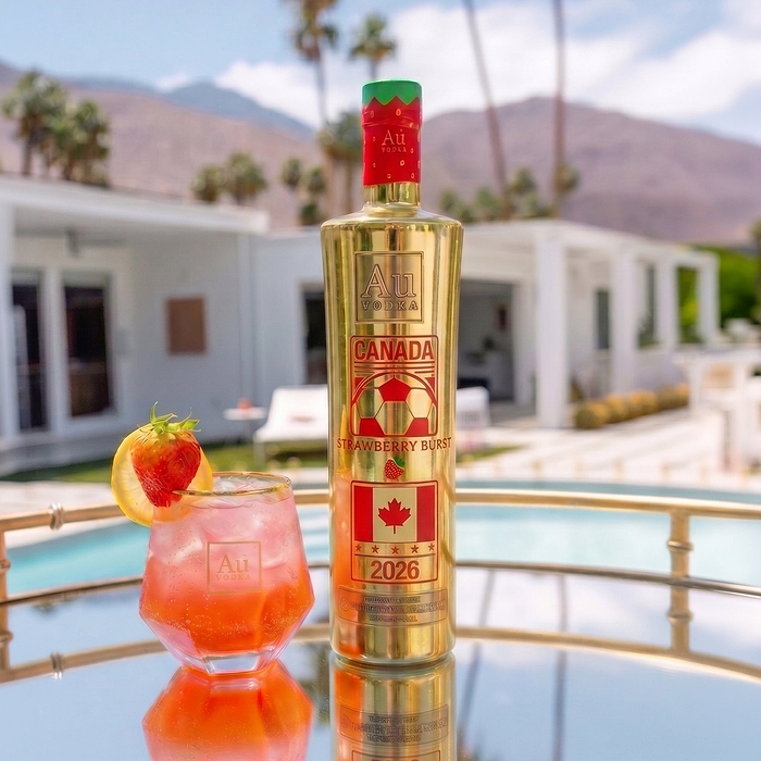 Au Vodka 750ml Canada Soccer Edition