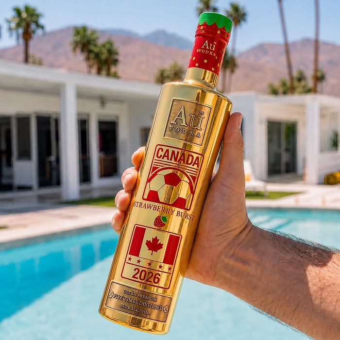 Au Vodka 750ml Canada Soccer Edition