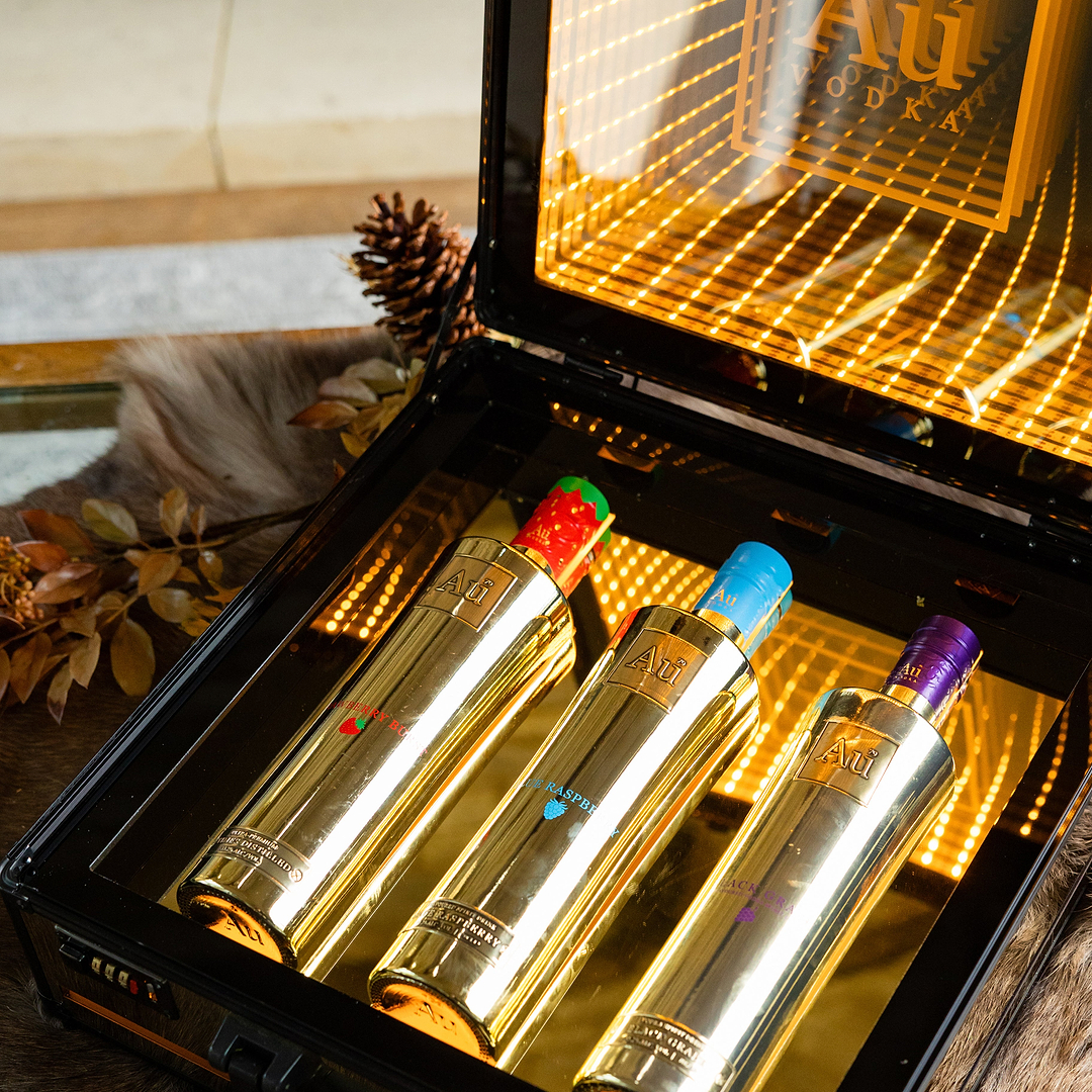 Au Vodka Light Up Case