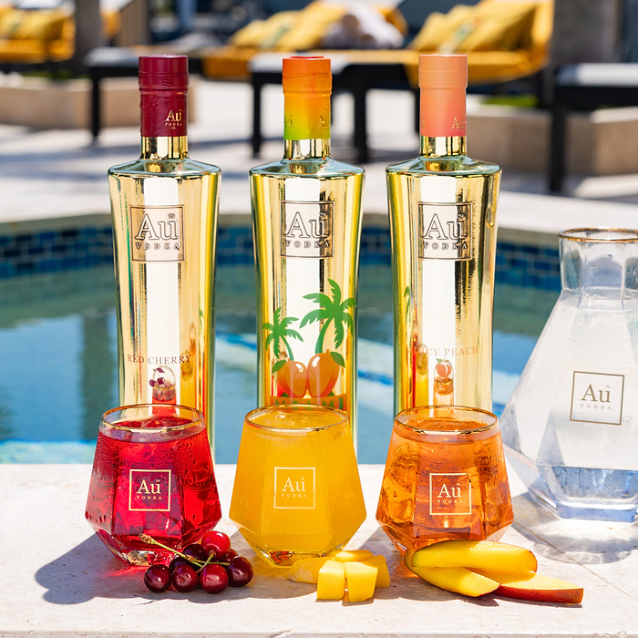 Au Vodka Miami Mango 3 Bottle Bundle