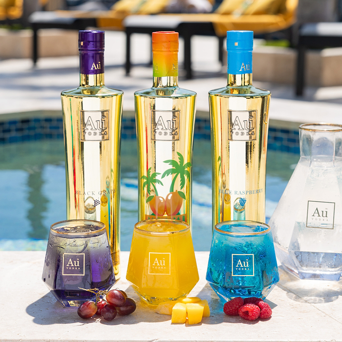 Au Vodka Miami Mango 3 Bottle Bundle