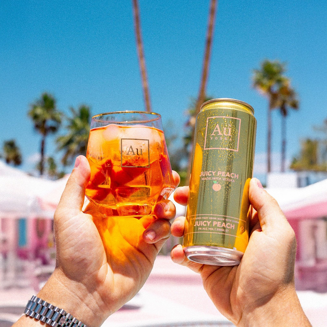 Au Vodka Juicy Peach Pre-Mixed Cans