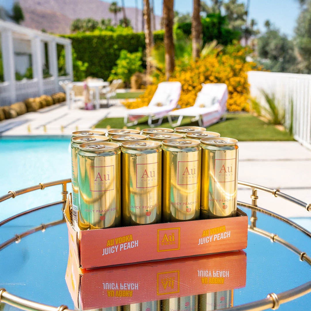 Au Vodka Juicy Peach Pre-Mixed Cans