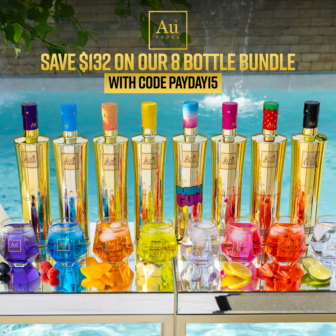 Au Vodka Juicy Peach 8 Bottle Collection