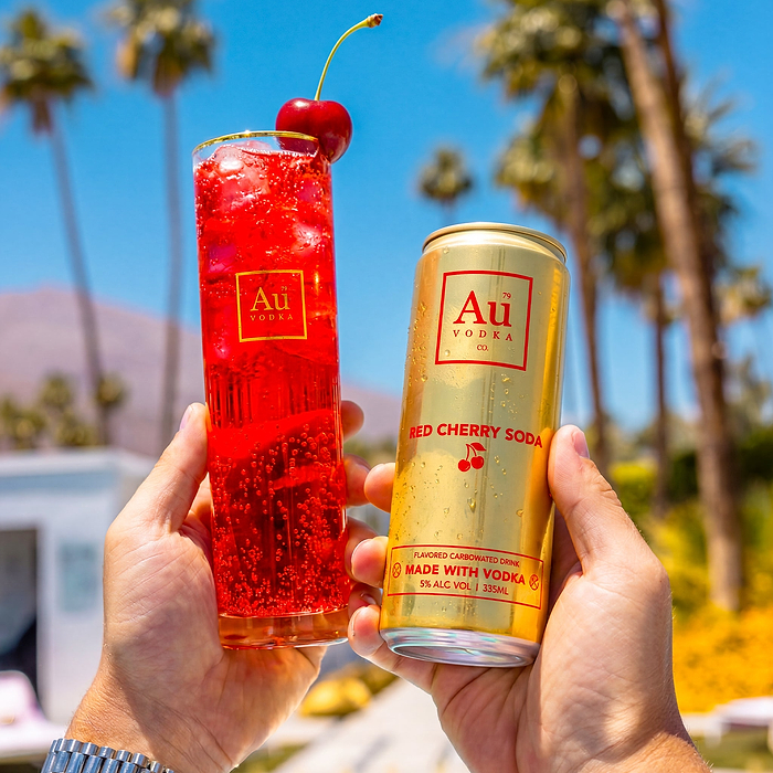 Au Vodka Red Cherry Cocktail Can - 24 Pack