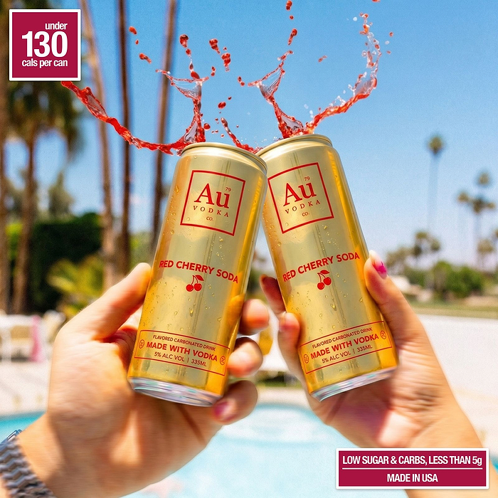 Au Vodka Red Cherry Cocktail Can - 24 Pack