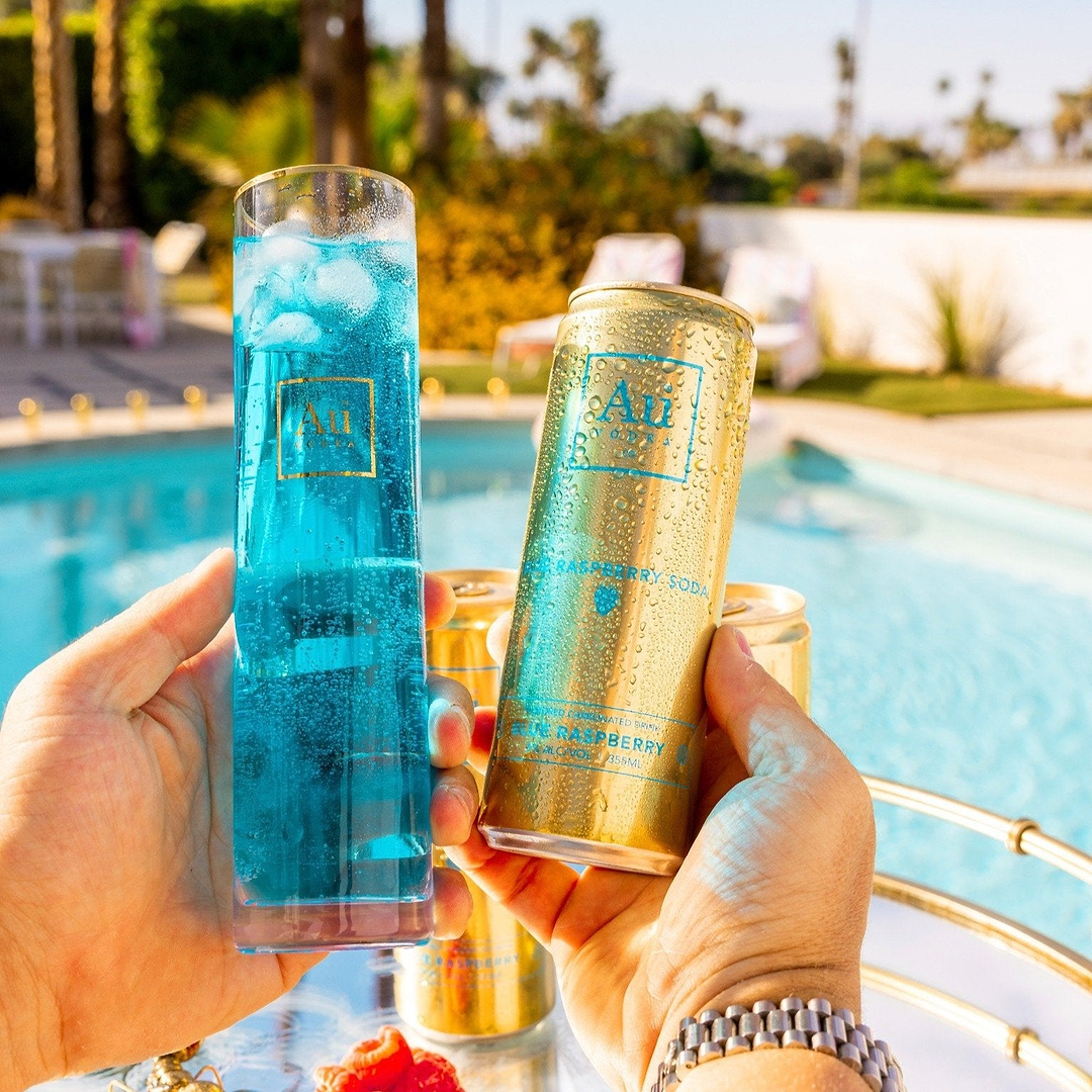 Au Vodka Blue Raspberry Pre-Mixed Cans